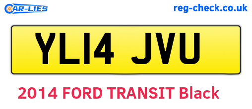 YL14JVU are the vehicle registration plates.