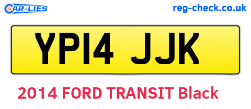 YP14JJK are the vehicle registration plates.