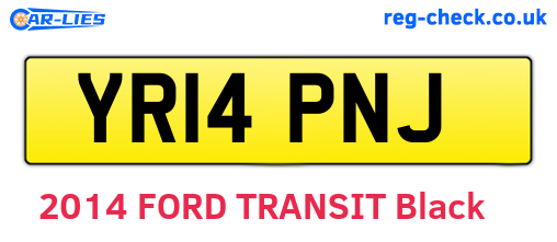 YR14PNJ are the vehicle registration plates.