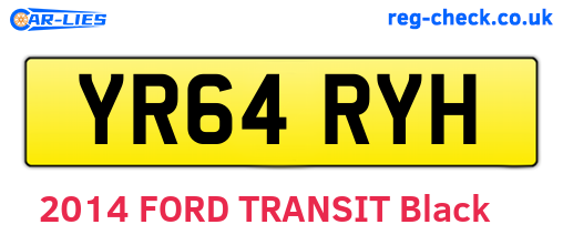 YR64RYH are the vehicle registration plates.
