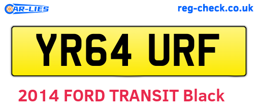 YR64URF are the vehicle registration plates.