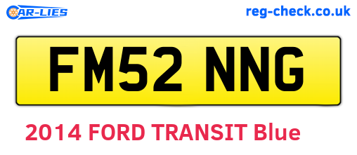 FM52NNG are the vehicle registration plates.