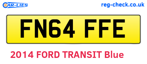 FN64FFE are the vehicle registration plates.