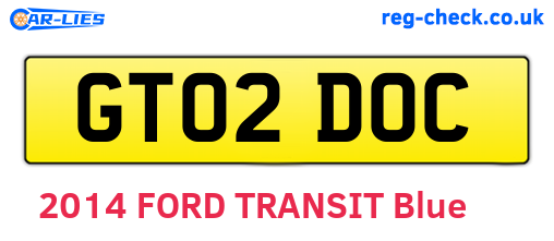 GT02DOC are the vehicle registration plates.