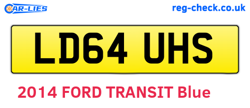 LD64UHS are the vehicle registration plates.