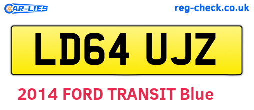 LD64UJZ are the vehicle registration plates.