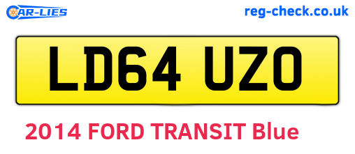 LD64UZO are the vehicle registration plates.