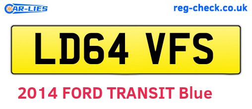 LD64VFS are the vehicle registration plates.