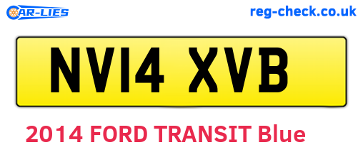 NV14XVB are the vehicle registration plates.