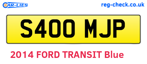S400MJP are the vehicle registration plates.