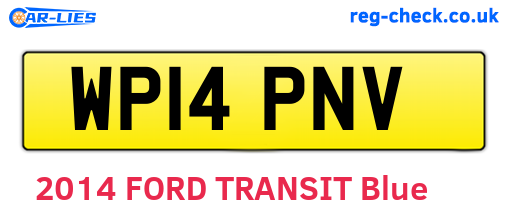 WP14PNV are the vehicle registration plates.