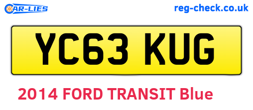 YC63KUG are the vehicle registration plates.