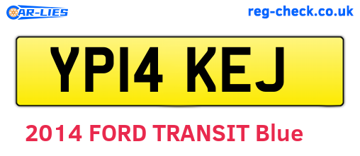 YP14KEJ are the vehicle registration plates.
