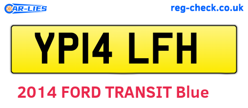 YP14LFH are the vehicle registration plates.