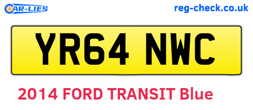 YR64NWC are the vehicle registration plates.