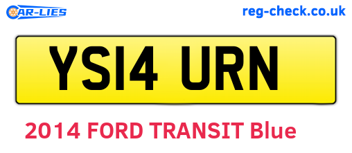 YS14URN are the vehicle registration plates.