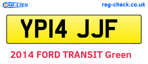 YP14JJF are the vehicle registration plates.