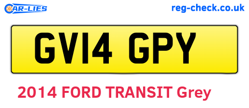GV14GPY are the vehicle registration plates.