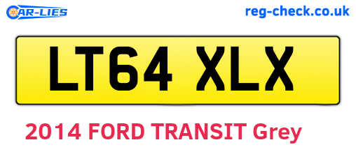 LT64XLX are the vehicle registration plates.