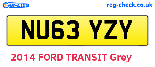 NU63YZY are the vehicle registration plates.