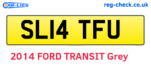 SL14TFU are the vehicle registration plates.