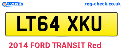 LT64XKU are the vehicle registration plates.