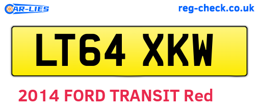 LT64XKW are the vehicle registration plates.