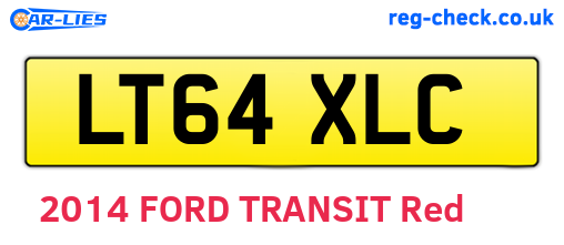 LT64XLC are the vehicle registration plates.