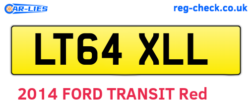 LT64XLL are the vehicle registration plates.
