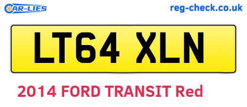LT64XLN are the vehicle registration plates.