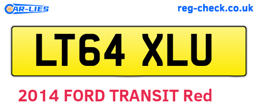LT64XLU are the vehicle registration plates.