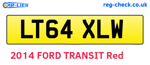 LT64XLW are the vehicle registration plates.