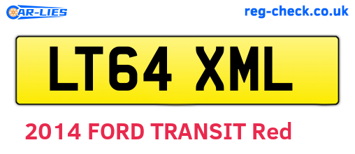 LT64XML are the vehicle registration plates.