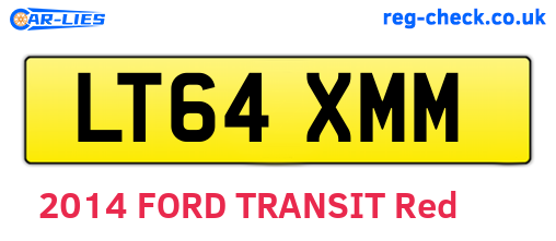 LT64XMM are the vehicle registration plates.