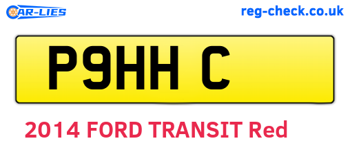 P9HHC are the vehicle registration plates.