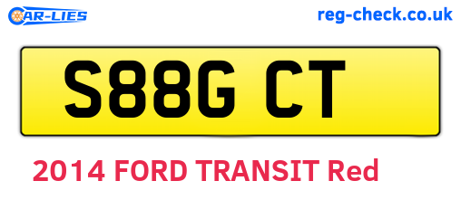 S88GCT are the vehicle registration plates.