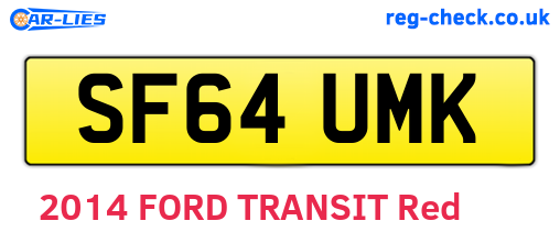 SF64UMK are the vehicle registration plates.