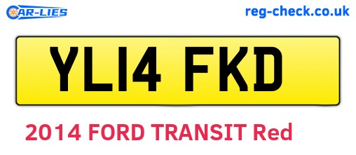 YL14FKD are the vehicle registration plates.