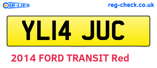 YL14JUC are the vehicle registration plates.