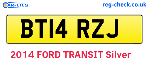BT14RZJ are the vehicle registration plates.