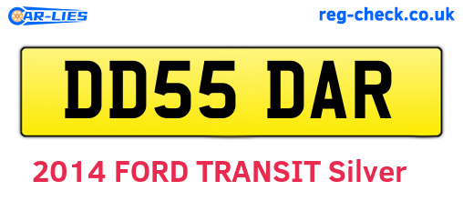 DD55DAR are the vehicle registration plates.