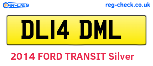 DL14DML are the vehicle registration plates.