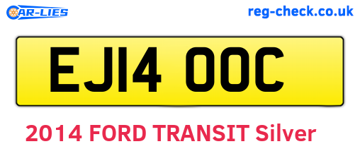 EJ14OOC are the vehicle registration plates.