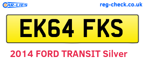 EK64FKS are the vehicle registration plates.
