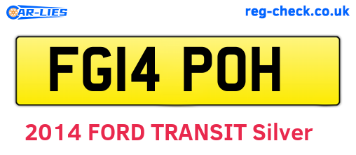 FG14POH are the vehicle registration plates.