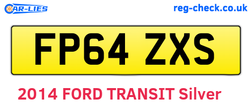 FP64ZXS are the vehicle registration plates.