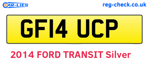 GF14UCP are the vehicle registration plates.