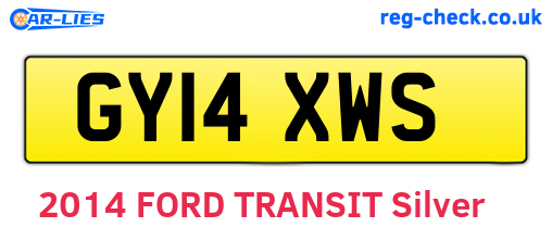GY14XWS are the vehicle registration plates.