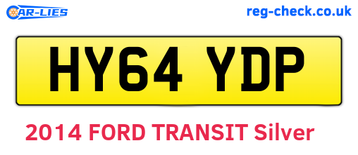 HY64YDP are the vehicle registration plates.