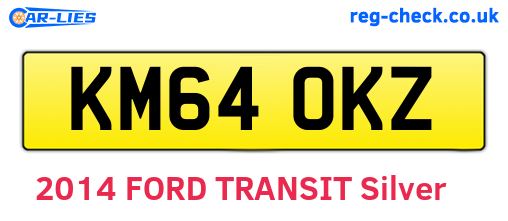 KM64OKZ are the vehicle registration plates.
